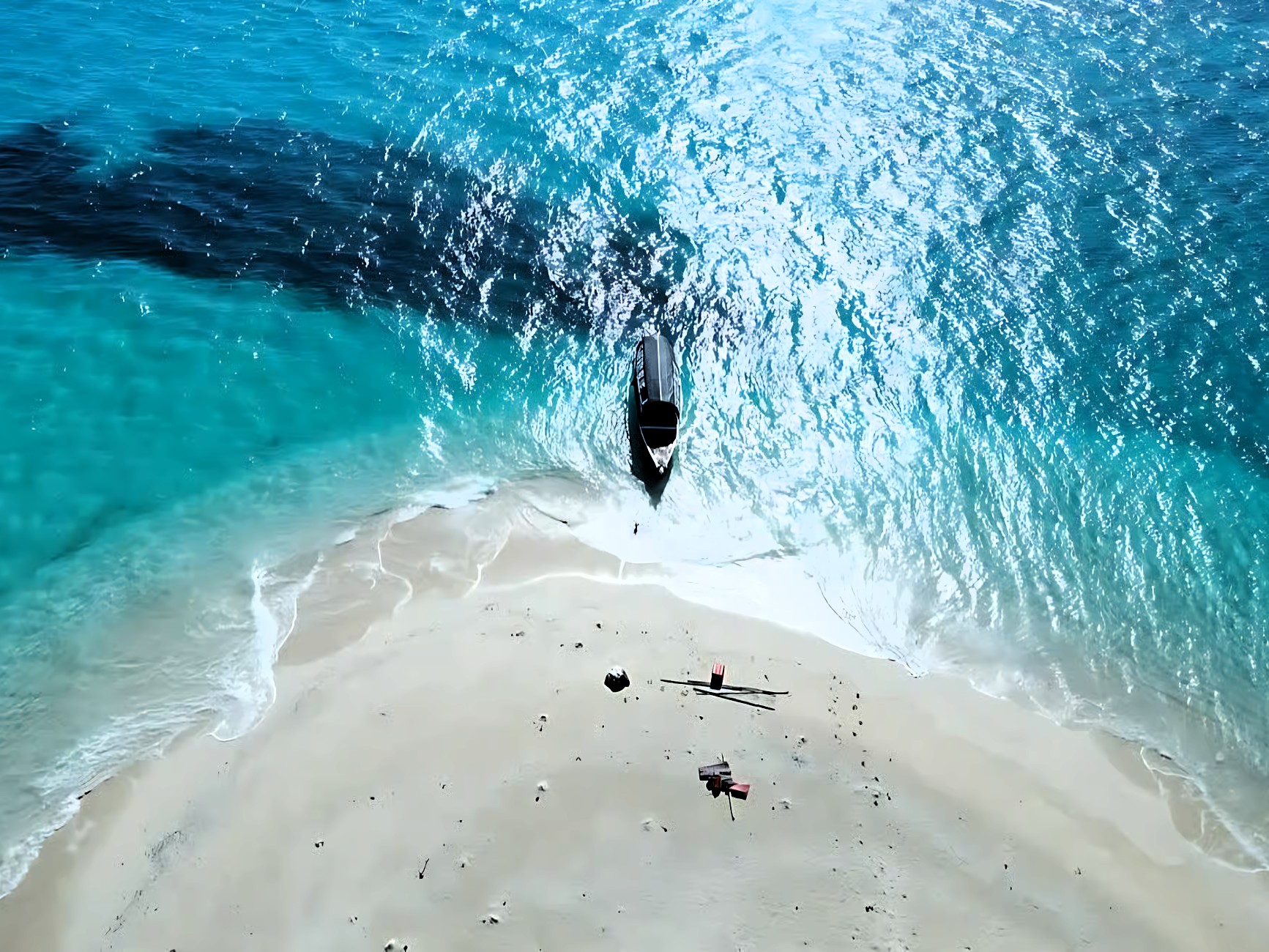 Scenic view of Nakupenda Island beach in Zanzibar