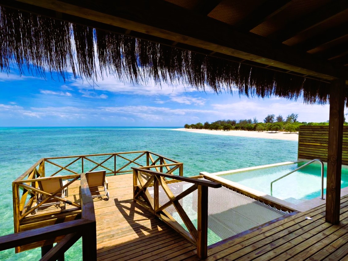Vibrant coral reefs and marine life at Pongwe Island