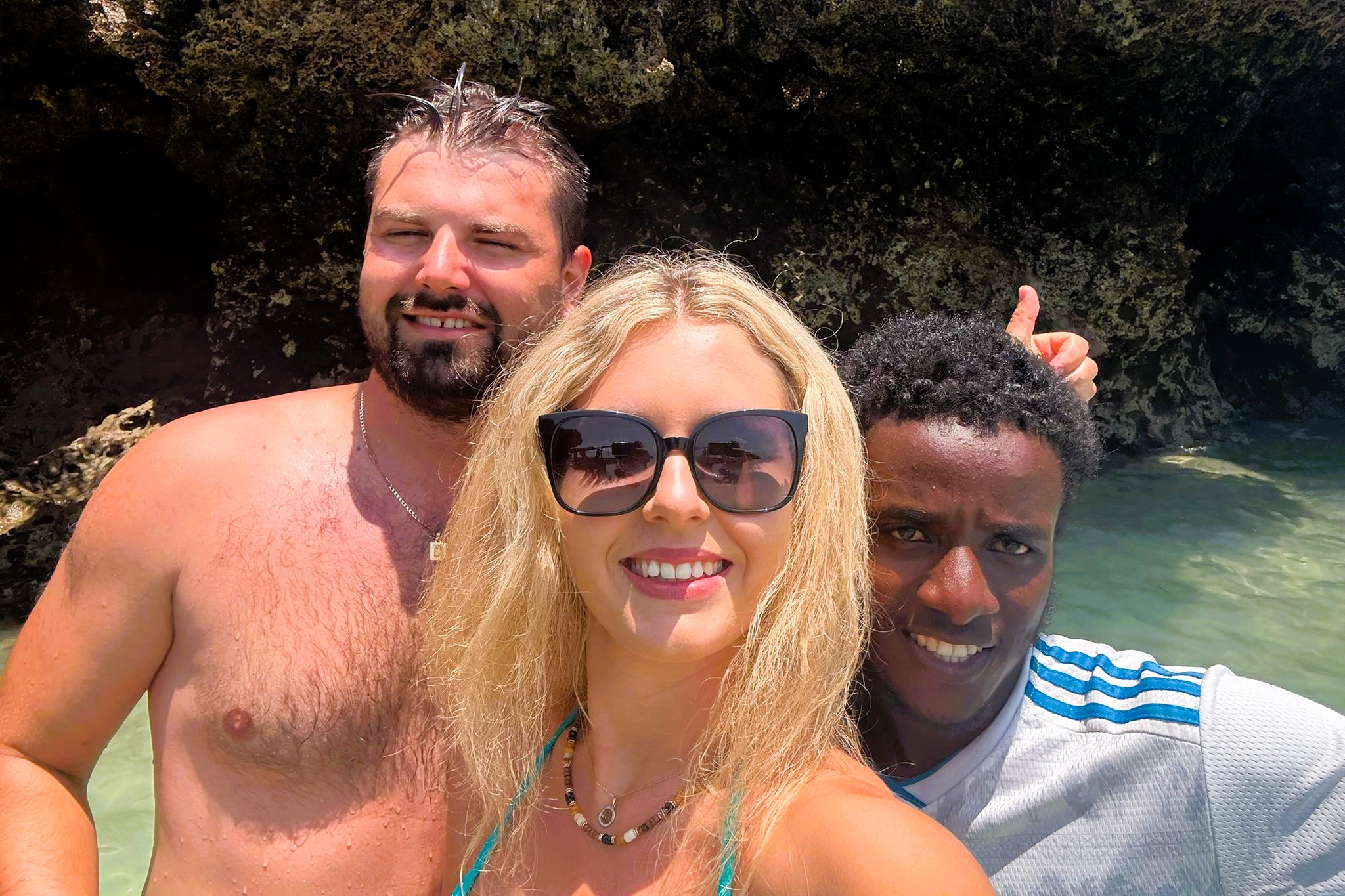 Happy travelers enjoying an authentic Zanzibar tour experience
